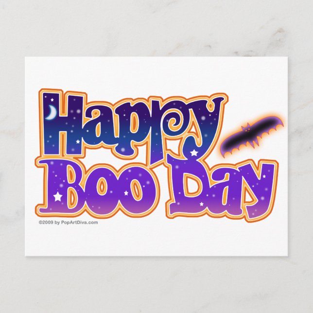 Cartes postales de Halloween - heureuses huez (Devant)
