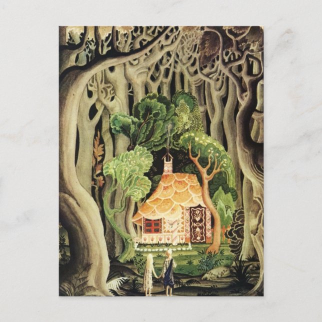 Cartes postales de Hansel et Gretel de Nielsen (Devant)
