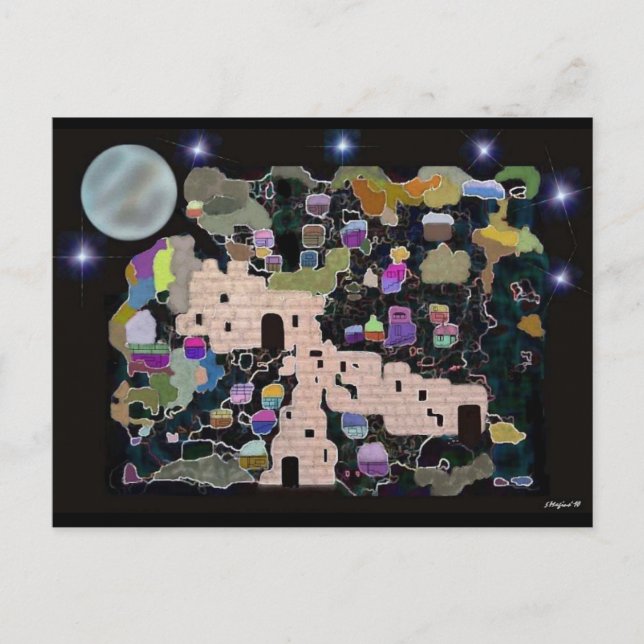 Cartes postales de Jérusalem sous la lune (Devant)