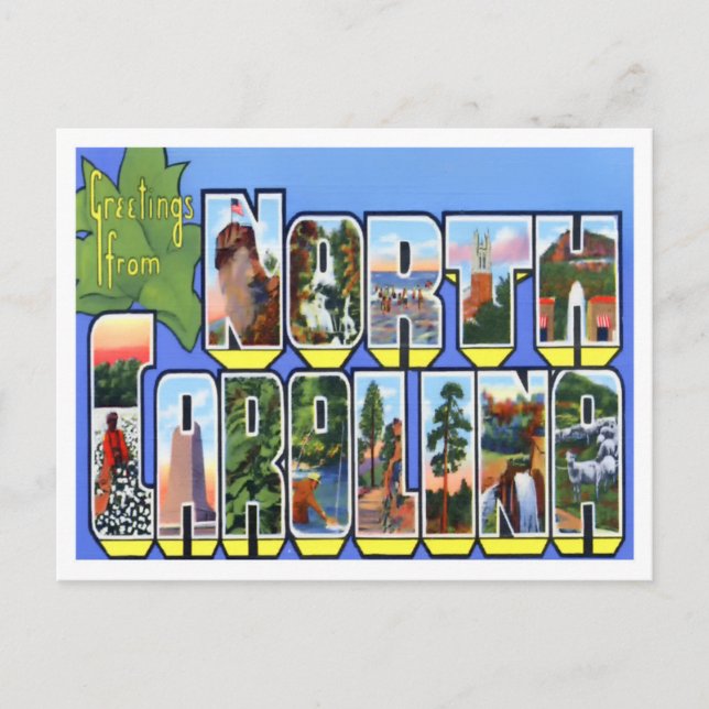 Cartes postales de la Caroline du Nord (Devant)