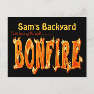 Cartes postales de la fête de Bonfire