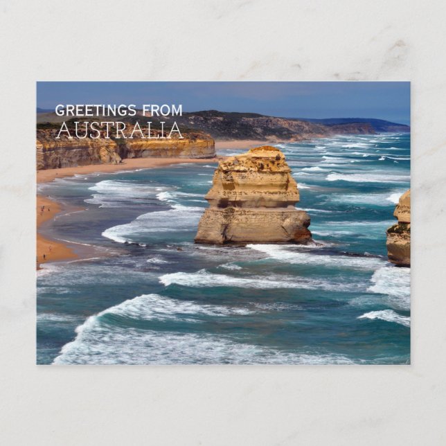 Cartes postales de la plage d'Australie (Devant)
