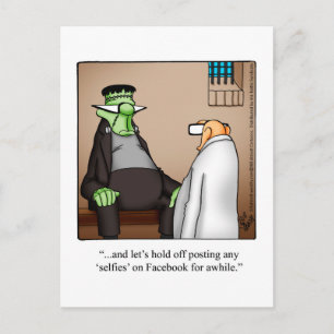 Cartes postales de l'Humour Halloween amusantes "S