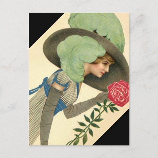 Cartes postales de l'invitation de la Rose édouard (Devant)