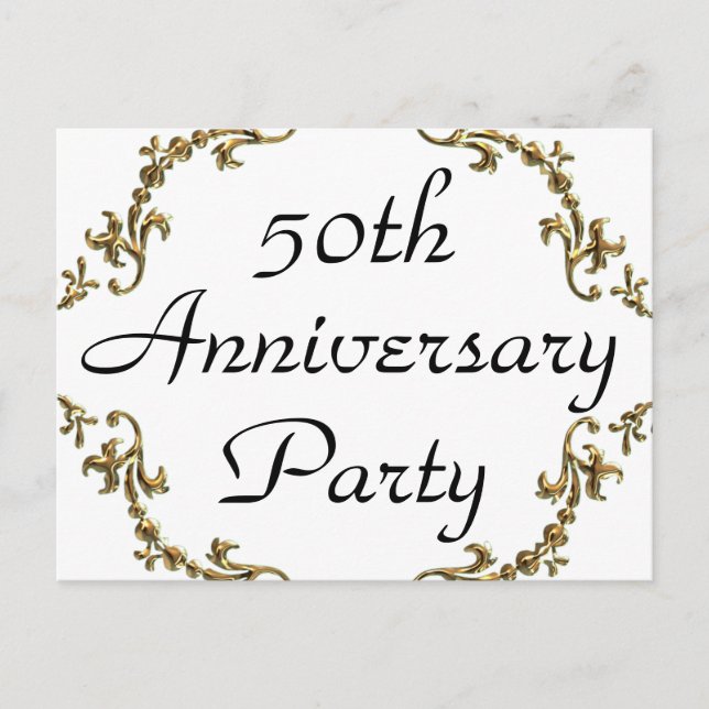 Cartes postales de l'invitation du 50e anniversair (Devant)
