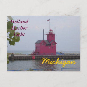 Cartes postales de lumière de port de la Hollande