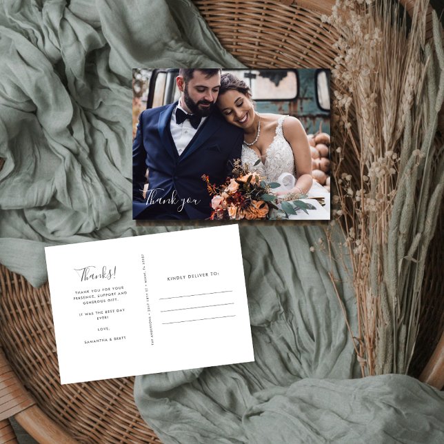 Cartes Postales de Mariage Personnalisées avec Pho (Créateur téléchargé)
