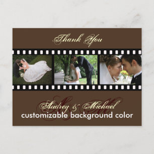 Cartes postales de Merci couleur/photos personnali