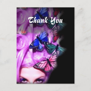 Cartes postales de Merci de la dame aux papillons 