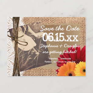 Cartes postales de mise en page de photo rustique 