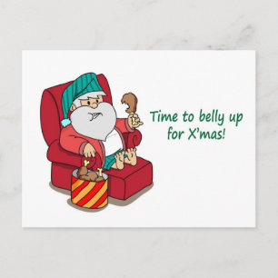 Cartes postales de Noël amusantes : Père Noël se l