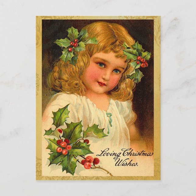 Cartes postales de Noël de mode ancienne (Devant)