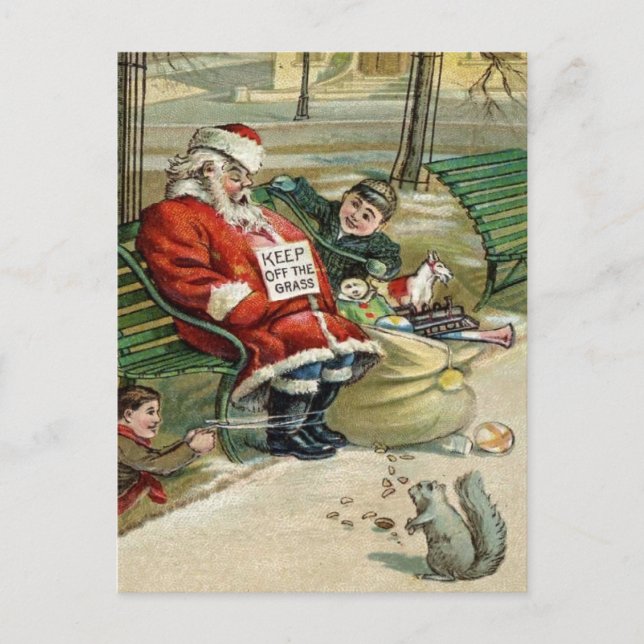 Cartes postales de Noël de Père Noël (Devant)