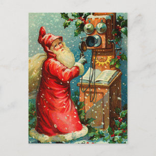 Cartes postales de Noël du Père Noël victorien