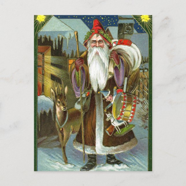 Cartes postales de Noël Père Noël (Devant)