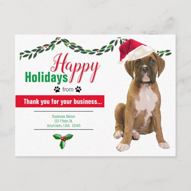 Cartes postales de Noël pour animaux de compagnie  (Devant)