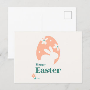 Cartes postales de Pâques Bunny Carte Joyeuse Pâqu