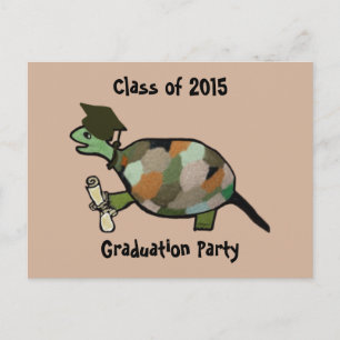 Cartes postales de partie de Gradduation de tortue