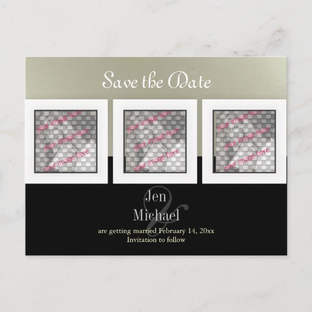 Cartes postales de photos pour annoncer la date  (Devant)