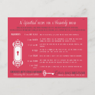 Cartes postales de Recette Challah