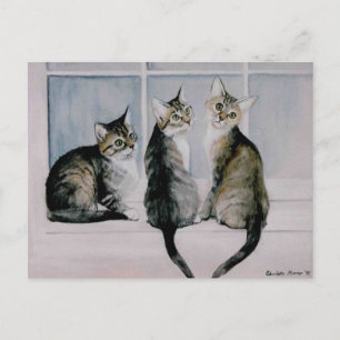 Cartes postales de reproduction d'art "Trois chato