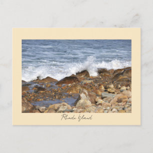 Cartes postales de Rhode Island Rochers Vagues