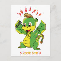 Cartes postales de Rockstar™ de dragon