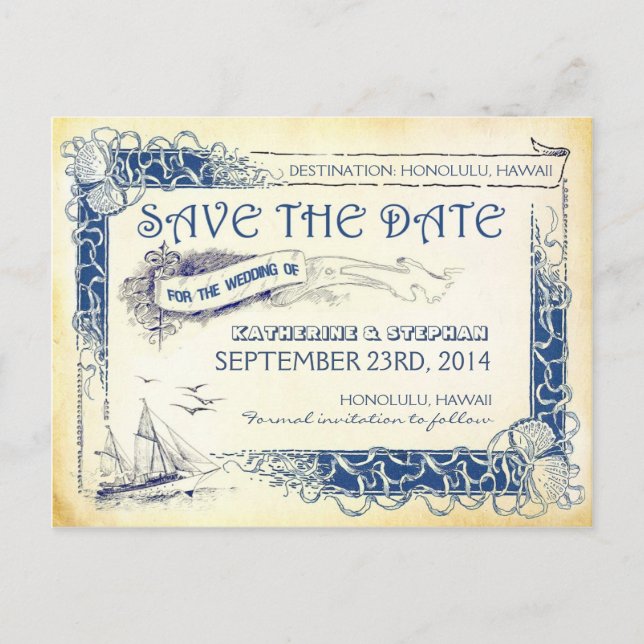 Cartes postales de sauvegarde à date nautiques (Devant)