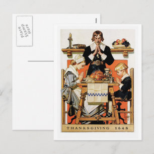 Cartes postales de Thanksgiving vintage Art