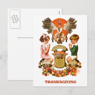Cartes postales de Thanksgiving vintage Art