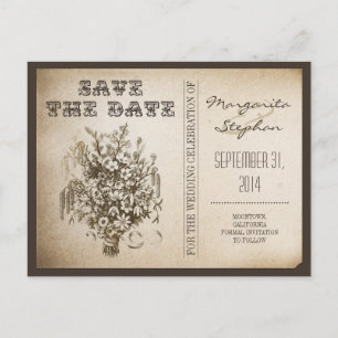cartes postales de typographie vintage pour sauveg