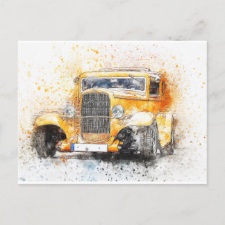 Cartes postales de voitures anciennes