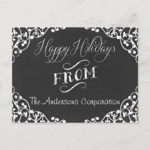 cartes postales d'entreprise de salutation de