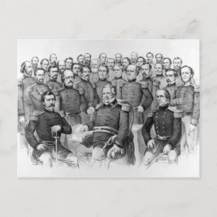 Cartes postales des généraux de guerre civile de l