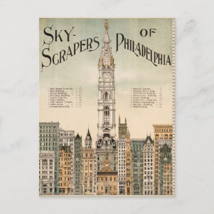 Cartes postales des gratte-ciel de Philadelphie