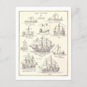 Cartes postales des vieux navires