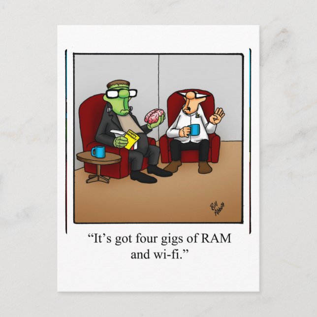 Cartes postales d'humour d'Halloween "Spectickles" (Devant)