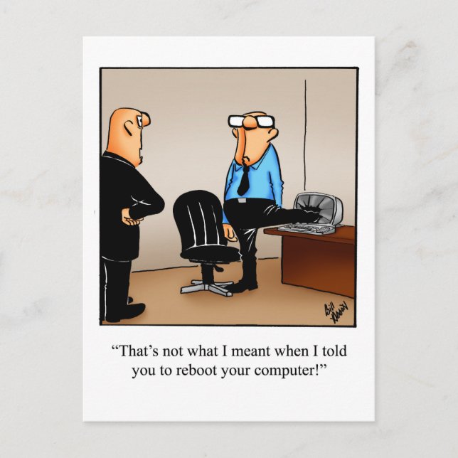 Cartes postales d'humour pour entreprise drôle (Devant)