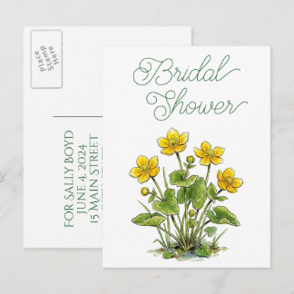 Cartes postales d'invitation à une fête de mariage