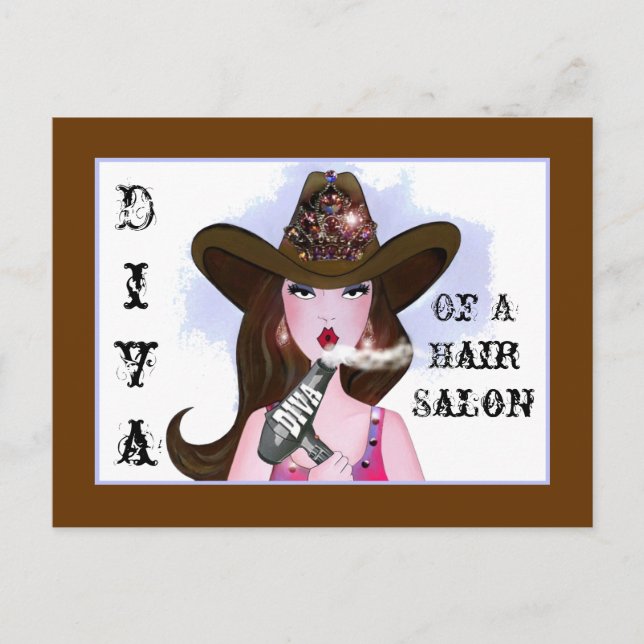 Cartes postales "Diva of a Cowgirl" (Devant)