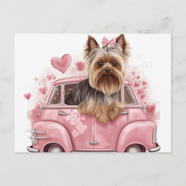 Cartes Postales Dog Yorkshire Postkarte (Vorderseite)
