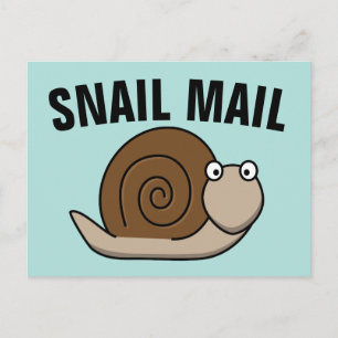 Cartes Postales Drôles COURRIER ESCARGOT