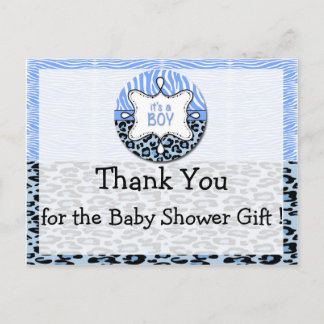 Cartes postales du Baby shower de Merci de garçon 