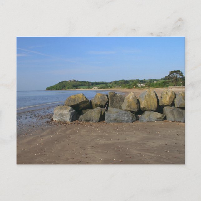 Cartes postales du château et de la plage de Llans (Devant)