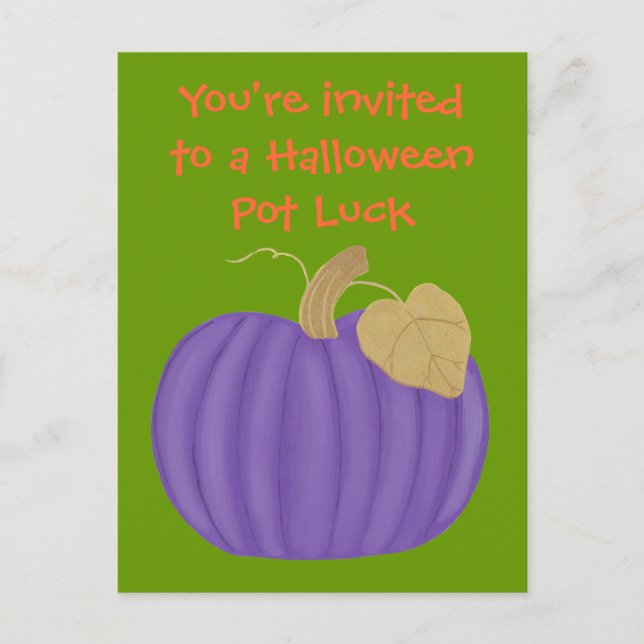 Cartes postales du dîner de l'Halloween Pumpkin vi (Devant)