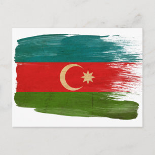 Cartes postales du drapeau d'Azerbaïdjan