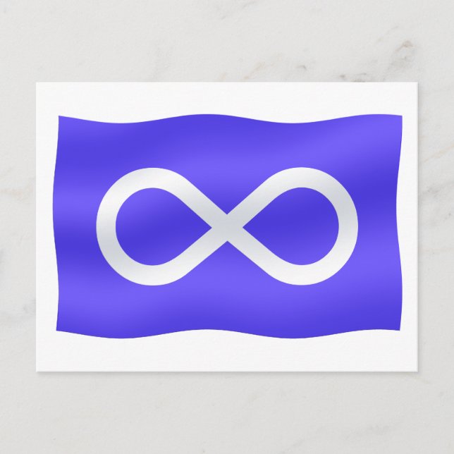 Cartes postales du drapeau des Métis Buffalo (Devant)