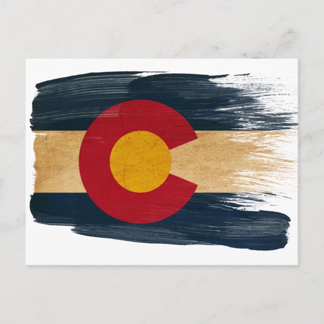 Cartes postales du drapeau du Colorado (Devant)