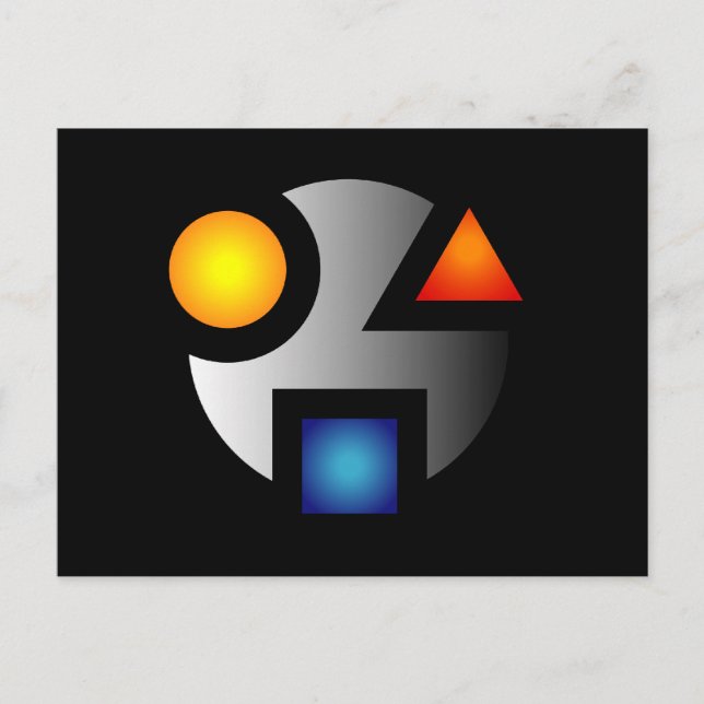 Cartes postales du logo crypté MI (Devant)