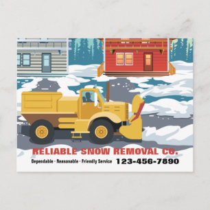 Cartes postales du service de suppression de neige